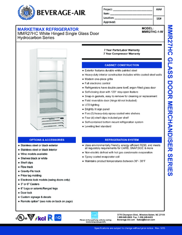 Spec Sheet
