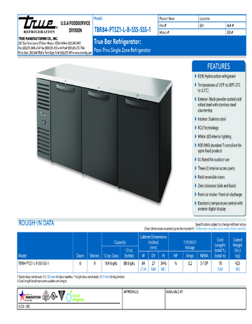 Spec Sheet