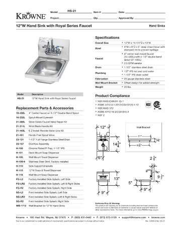 Spec Sheet
