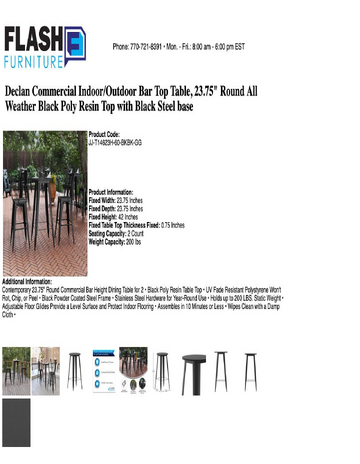 Spec Sheet
