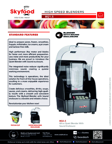 Spec Sheet
