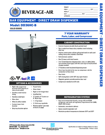 Spec Sheet