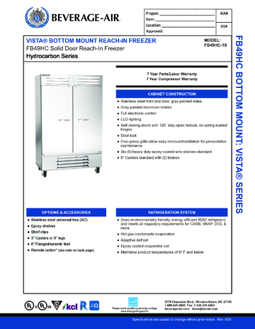 Spec Sheet