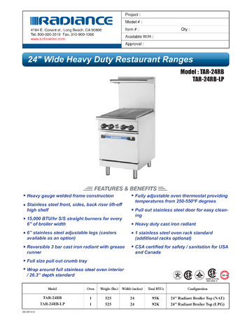 Spec Sheet