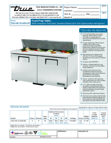 Spec Sheet