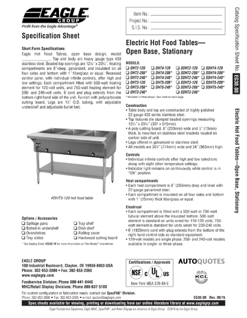Spec Sheet