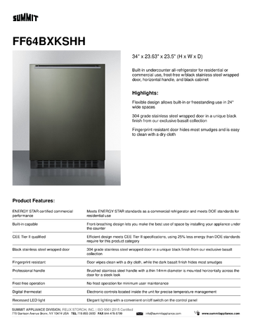 Spec Sheet