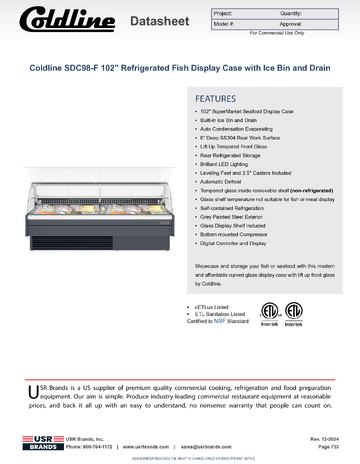Spec Sheet