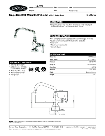 Spec Sheet
