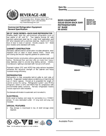 Spec Sheet
