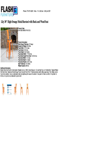 Spec Sheet