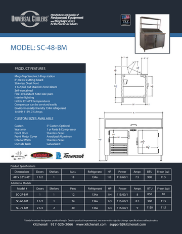 Spec Sheet