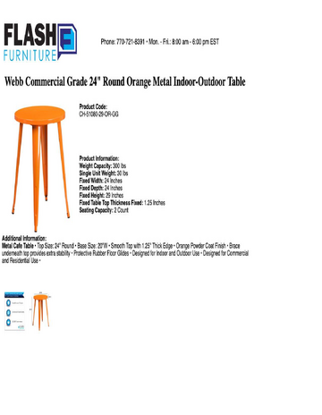 Spec Sheet