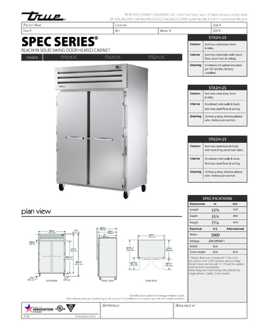 Spec Sheet