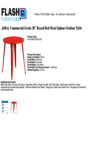 Spec Sheet