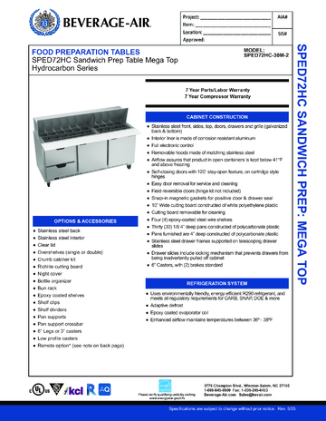 Spec Sheet