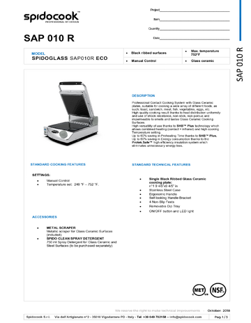 Spec Sheet