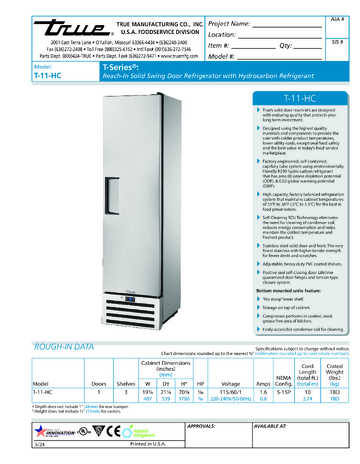 Spec Sheet
