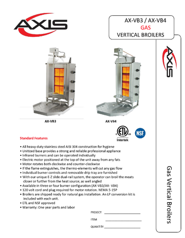 Spec Sheet