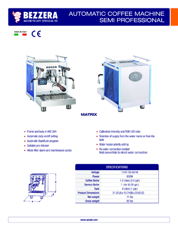 Spec Sheet