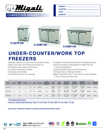 Spec Sheet