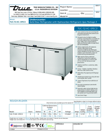 Spec Sheet