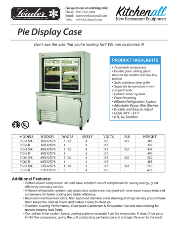 Spec Sheet