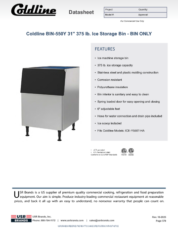 Spec Sheet