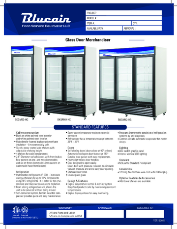 Spec Sheet
