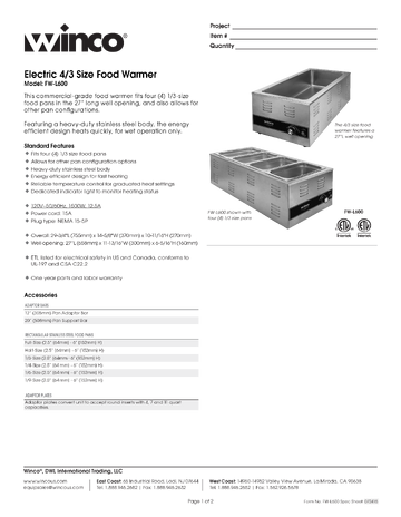 Spec Sheet