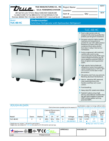 Spec Sheet