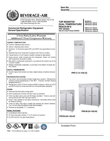 Spec Sheet