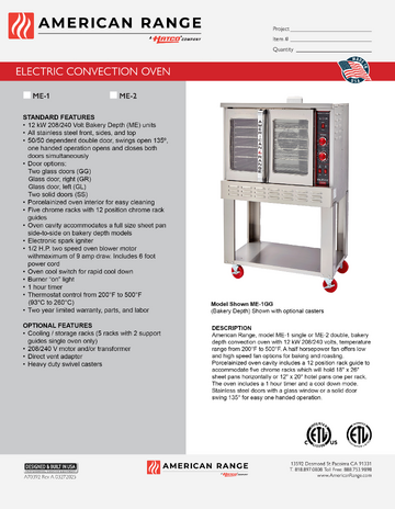 Spec Sheet