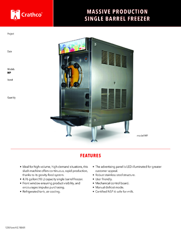 Spec Sheet