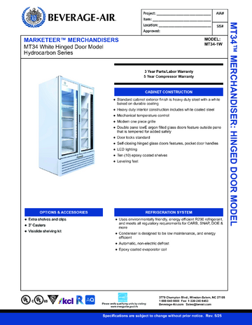 Spec Sheet