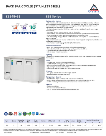 Spec Sheet