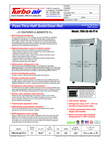 Spec Sheet