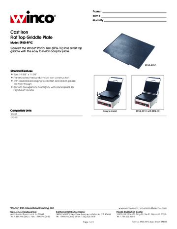 Spec Sheet