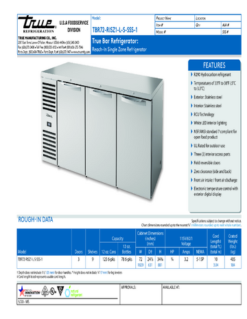Spec Sheet