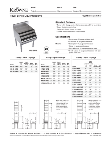 Spec Sheet