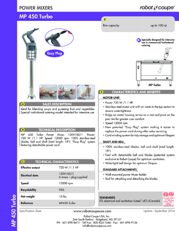 Spec Sheet