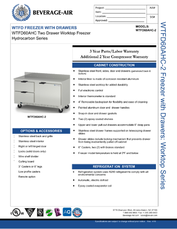 Spec Sheet