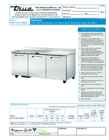 Spec Sheet