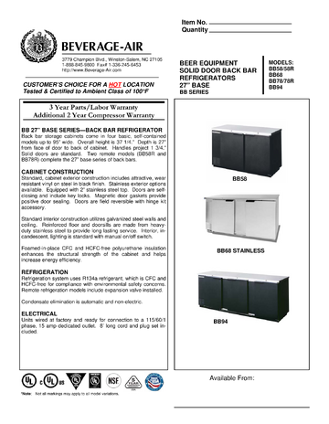 Spec Sheet