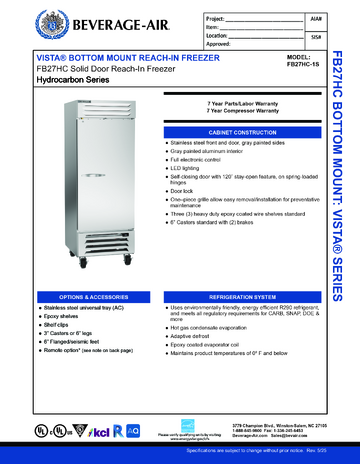 Spec Sheet