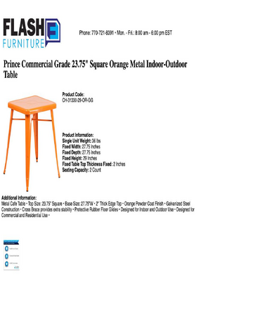 Spec Sheet