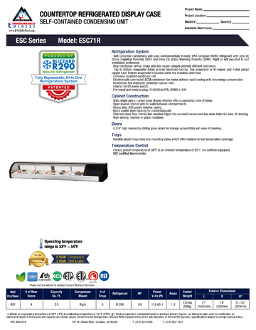 Spec Sheet