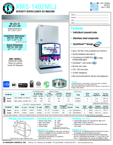 Spec Sheet