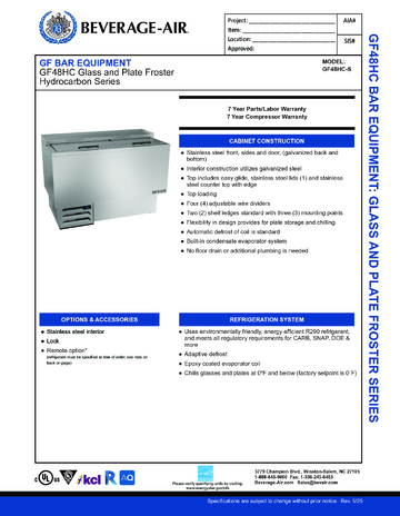 Spec Sheet