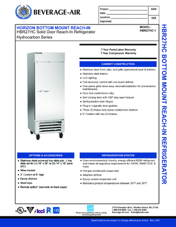 Spec Sheet